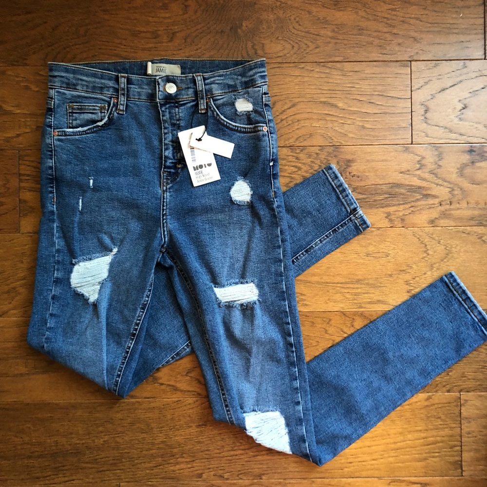 NWT✨ Topshop Moto Jamie High Waist Ankle Grazer